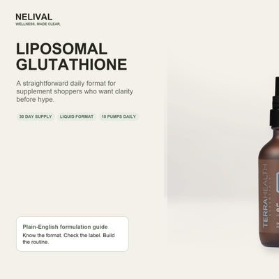 Nelival Liposomal Glutathione liquid supplement - 30 day supply