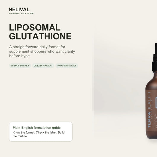 Nelival Liposomal Glutathione liquid supplement - 30 day supply