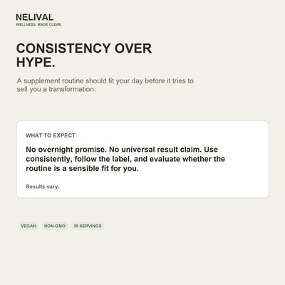 Nelival Liposomal Glutathione realistic expectations and consistency note