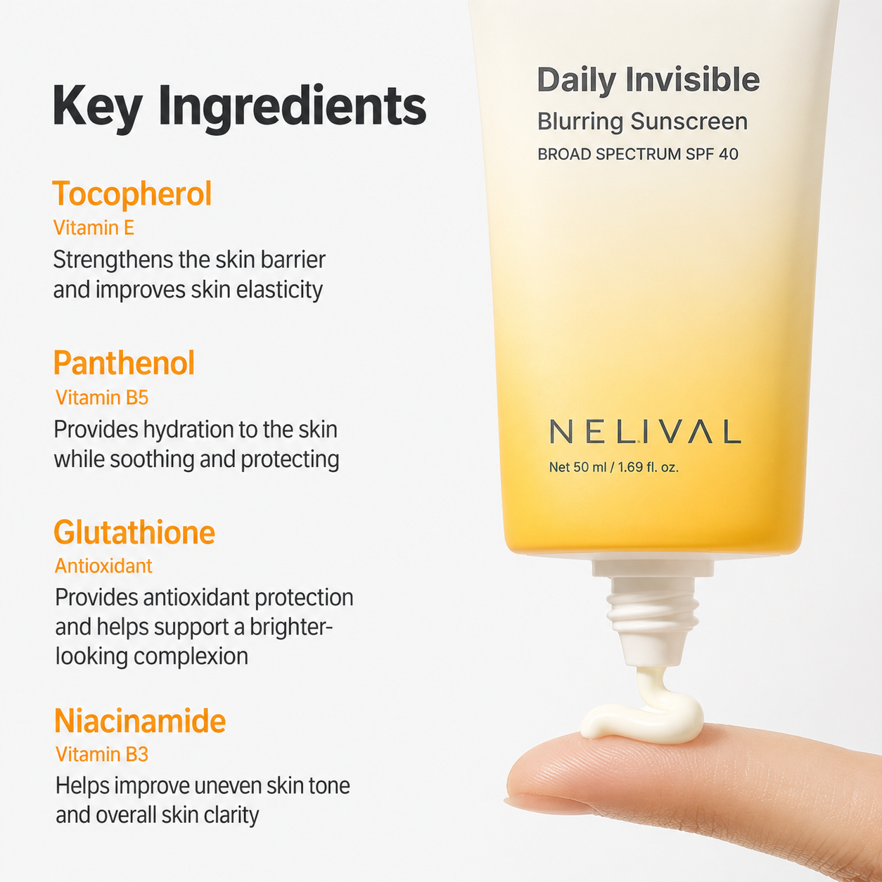 Nelival Daily Invisible Blurring Sunscreen