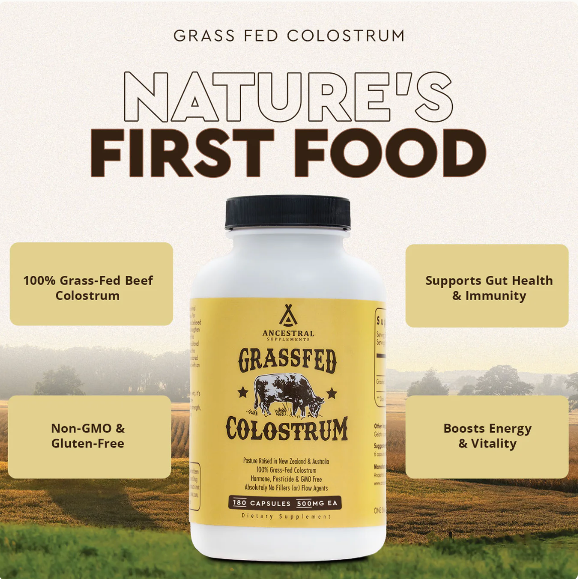 Nelival Grass Fed Beef Colostrum