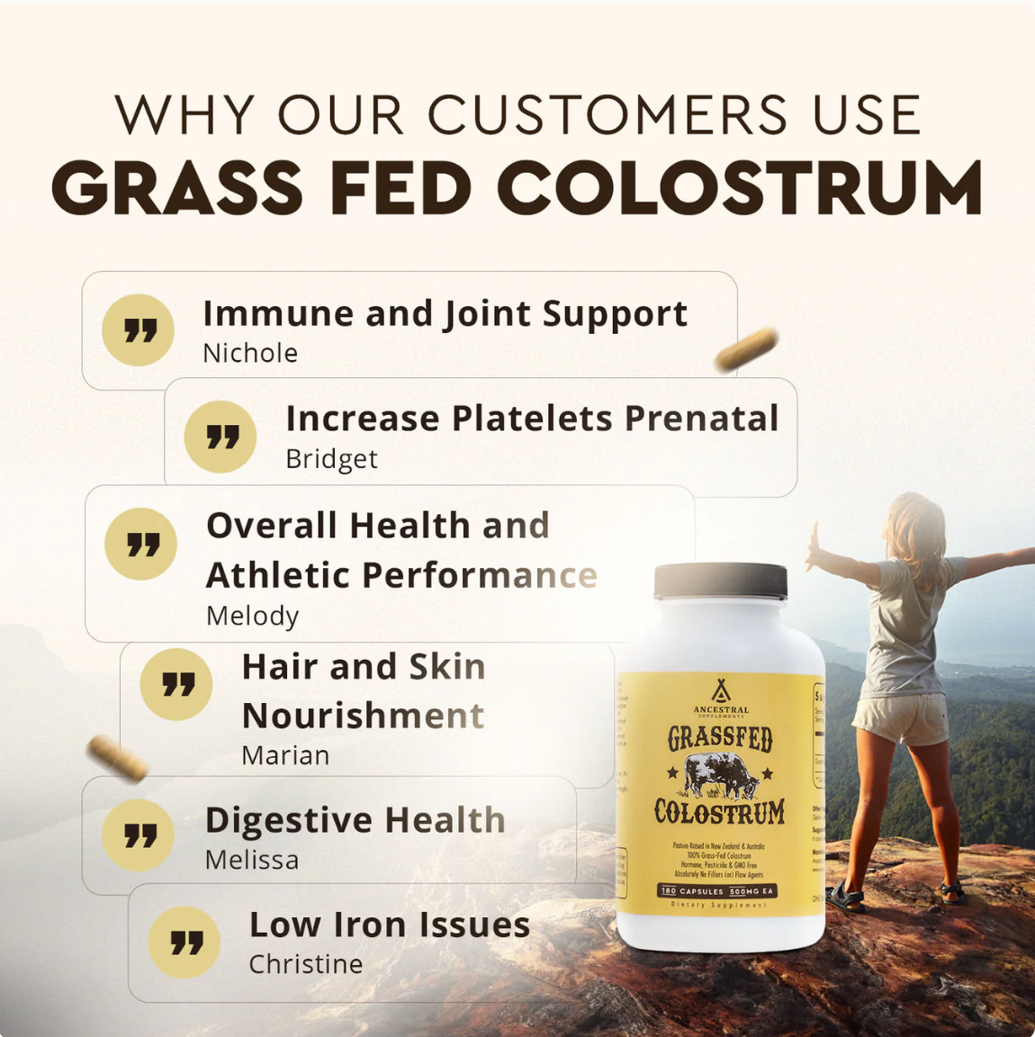 Nelival Grass Fed Beef Colostrum