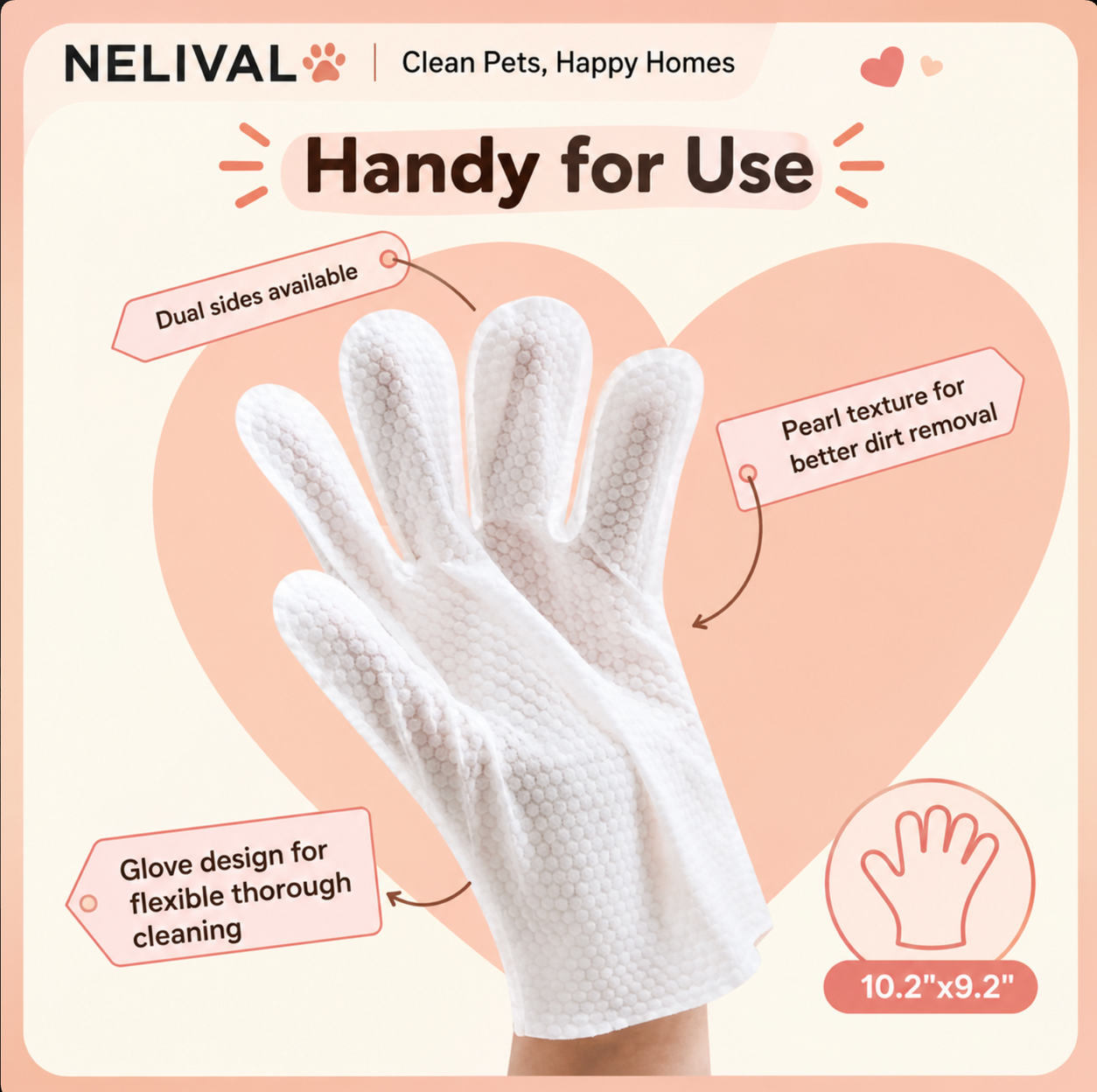 NELIVAL_PET_WIPES_GALLERY_03 Dual-sided glove texture