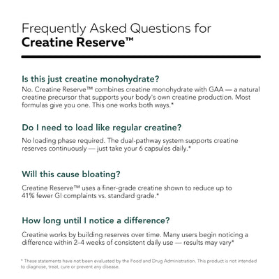 Creatine Reserve™ Dual Pathway Creatine Complex