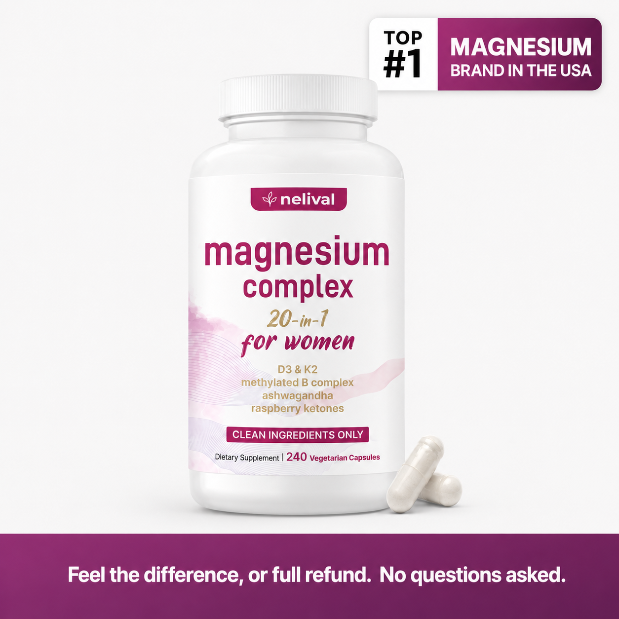 NELIVAL_MAGNESIUM_HERO_PROMISE Magnesium complex launch hero creative