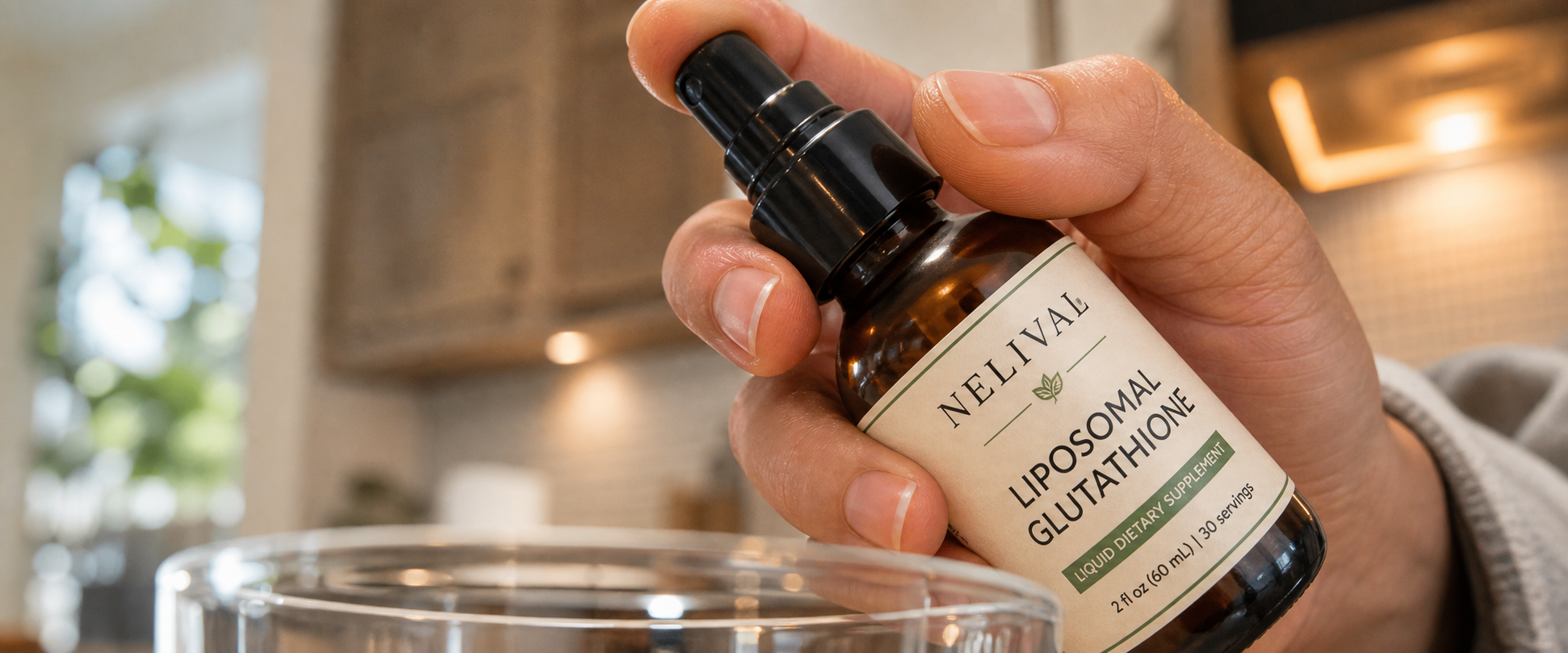 Nelival liposomal glutathione spray in a daily wellness routine